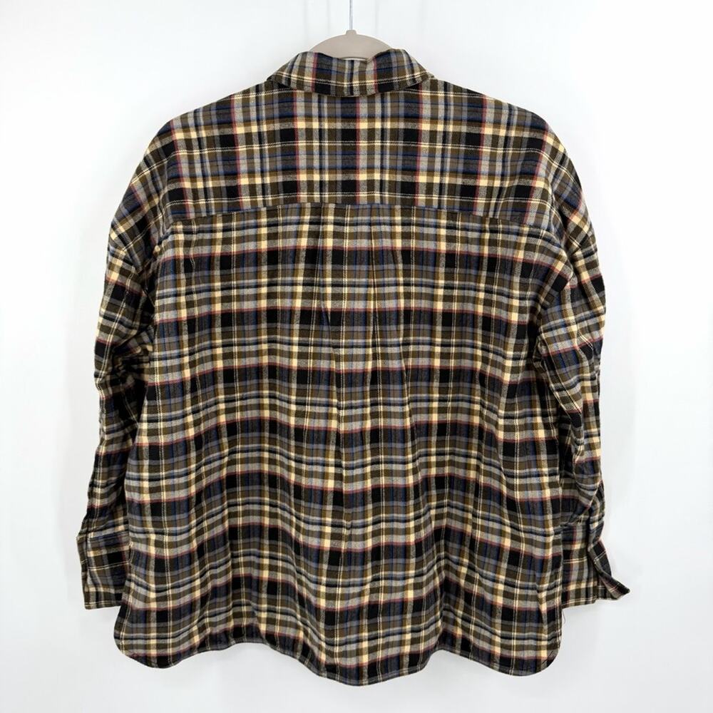 Everlane Plaid Brushed Flannel Boxy Shirt Size S NWOT - Picture 6 of 6